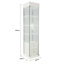 Glass Display Jewellery Showcase with LED Lighting System