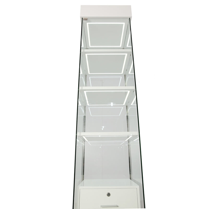Glass Display Jewellery Showcase with LED Lighting System