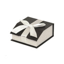 Elegant Paper French Clip Earring Box with a Unique Magnetic Ribbon