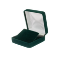 Velour Clip Earring Box with White Sleeve