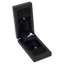 Black Wood Pop Box With Two LED Lights