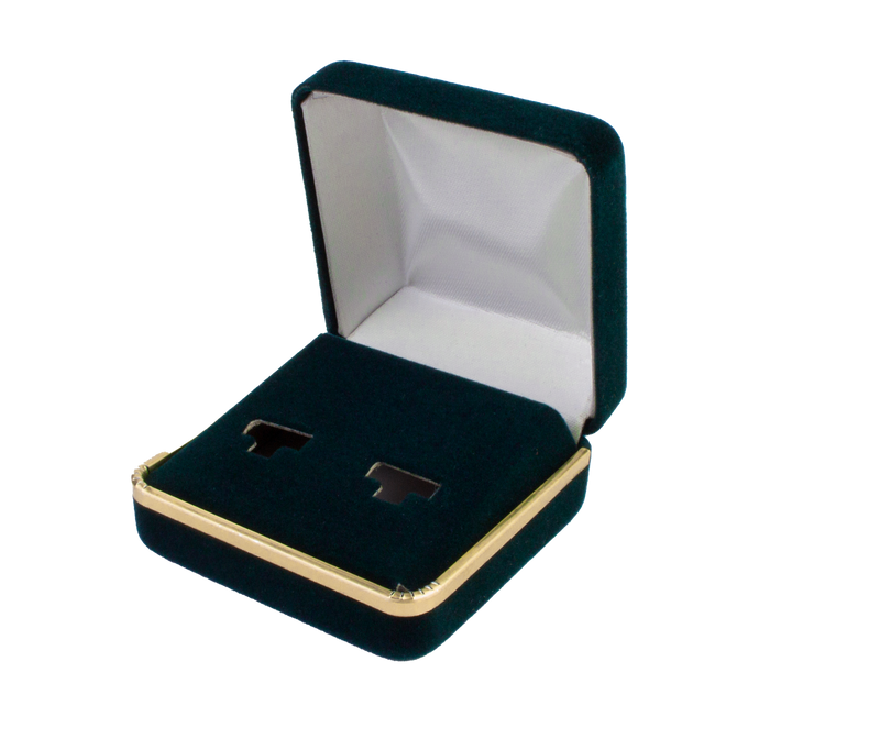Velvet Large Multi-Purpose Box with Gold Rims and Matching Insert