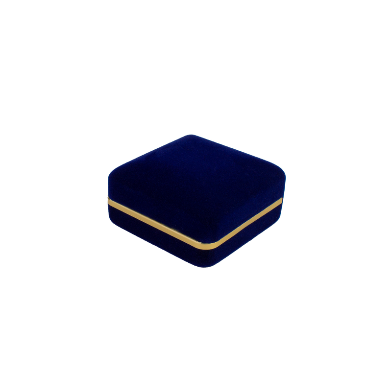 Velvet Large Multi-Purpose Box with Gold Rims and Matching Insert