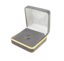 Velvet Tie Clip Box with Gold Rims and Matching Insert