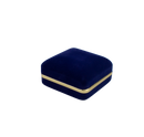 Velvet Tie Clip Box with Gold Rims and Matching Insert