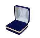 Velvet Tie Clip Box with Gold Rims and Matching Insert