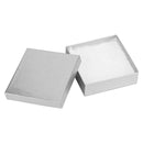 Silver and Gold Linen Cotton Filled Cardboard Box