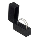 Vertical Large Hoop Box with Matching Suede Interior