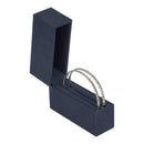 Vertical Large Hoop Box with Matching Suede Interior