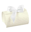 White Quilted Embossed Confection Boxes