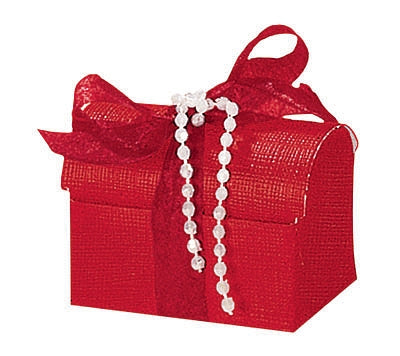 Red Linen Confection Boxes
