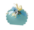 Aqua Linen Confection Boxes