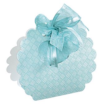 Blue and White Checked Confection Boxes