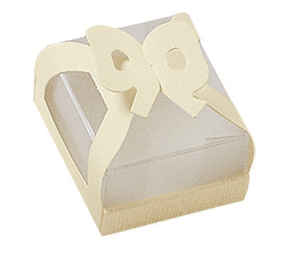 Ivory Linen Confection Boxes