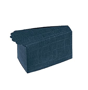 Navy Blue Linen Confection Boxes