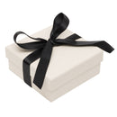 Black Piano French Clip Earring-Pendant Box (Reversible Pad)