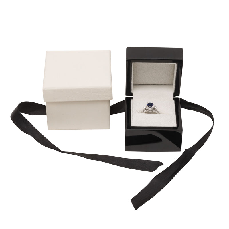 Black Piano Ring Box