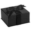 Leatherette Clip Earring Box Leatherette Interior with Matching Ribboned Packer