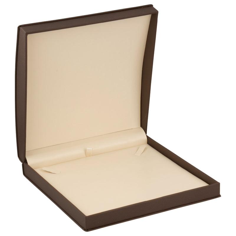 Leatherette Large Set Box Leatherette Interior with Matching Ribboned Packer