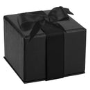 Leatherette Single Earring Box Leatherette Interior with Matching Ribboned Packer
