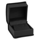 Leatherette Single Earring Box Leatherette Interior with Matching Ribboned Packer