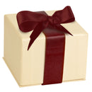 Leatherette Single Earring Box Leatherette Interior with Matching Ribboned Packer