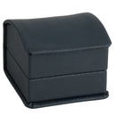 Leatherette Single Earring Box Leatherette Interior with Matching Ribboned Packer