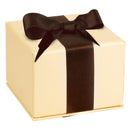 Leatherette Single Ring Box Leatherette Interior with Matching Ribboned Packer