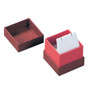 Textured Paper Covered Single Earring Box with White Interior