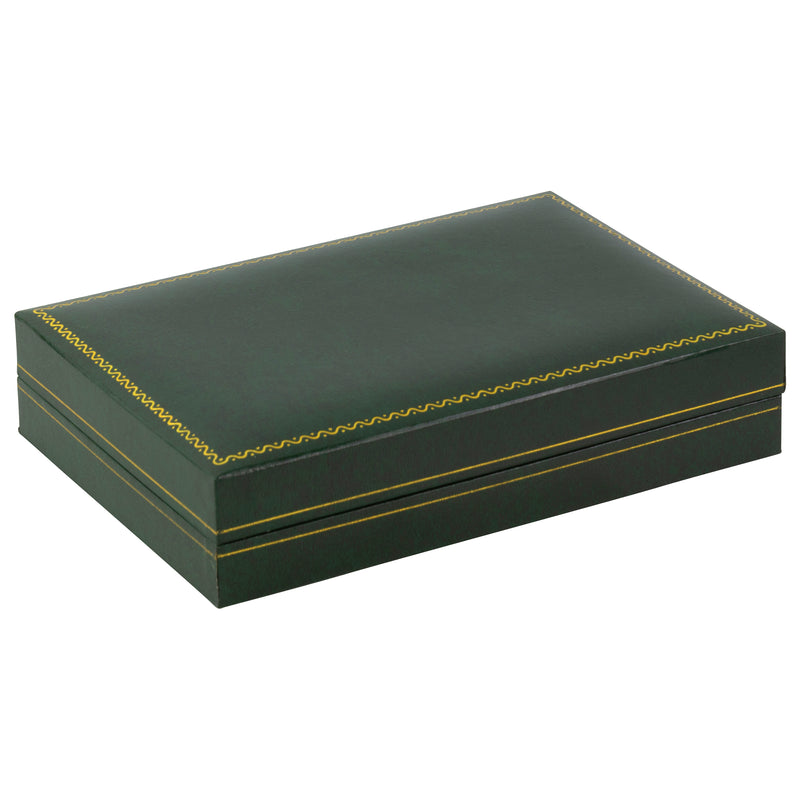 Paper Covered Pearl Box with Gold Accent