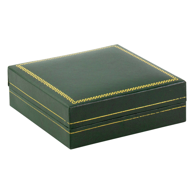 Paper Covered Bangle Box with Gold Accent