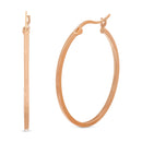 Rose 24.5X35 Mm Hoop Ear