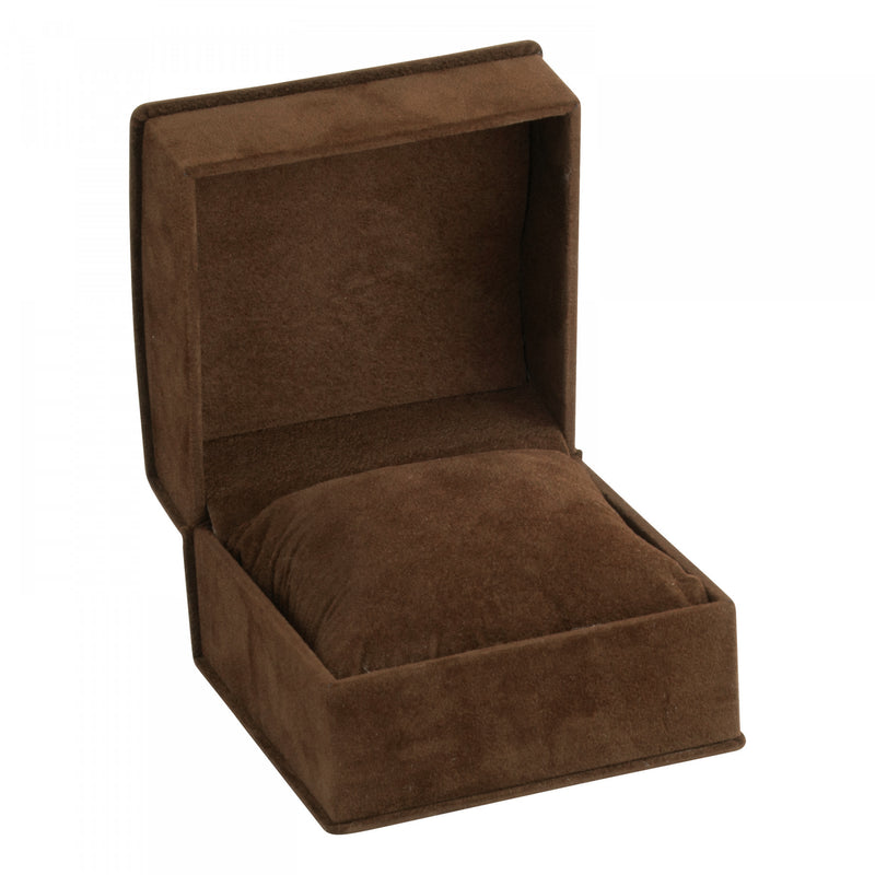 Suede Collar Watch Box with Matching Interior with Ribboned Packer