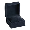 Suede Collar Watch Box with Matching Interior with Ribboned Packer