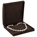 Suede Large Set Box with Matching Interior with Ribboned Packer