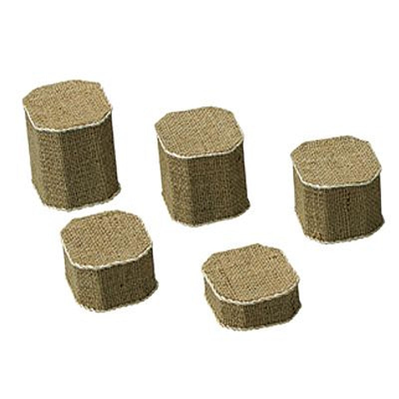 Jute Sack Set of 5 Pedestals