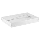 White Cotton Filled Cardboard Boxes with Clear Lid