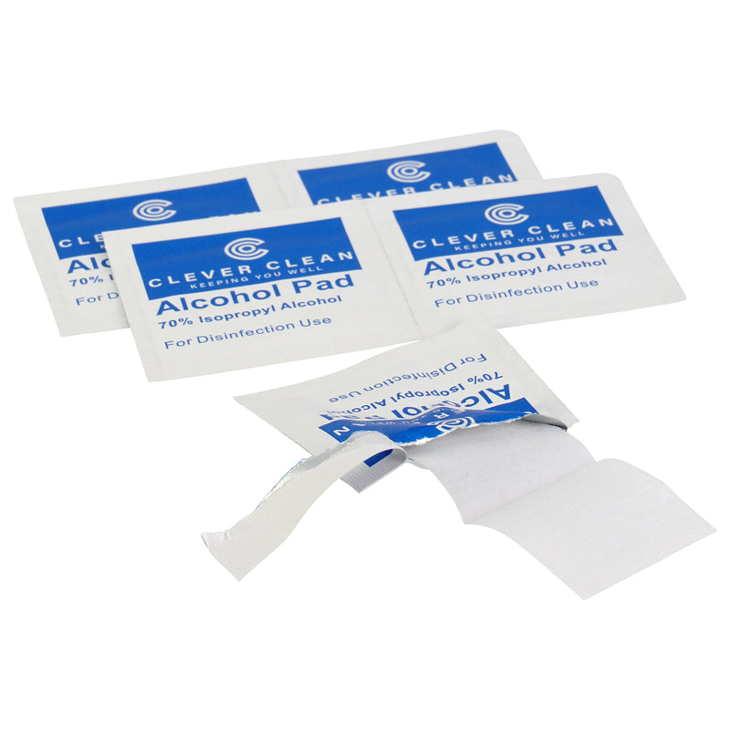 Clever Clean Alcohol Prep Pads 70% Isopropyl Alcohol
