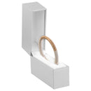 Paper Covered Standing Bangle Box with Gold Accent