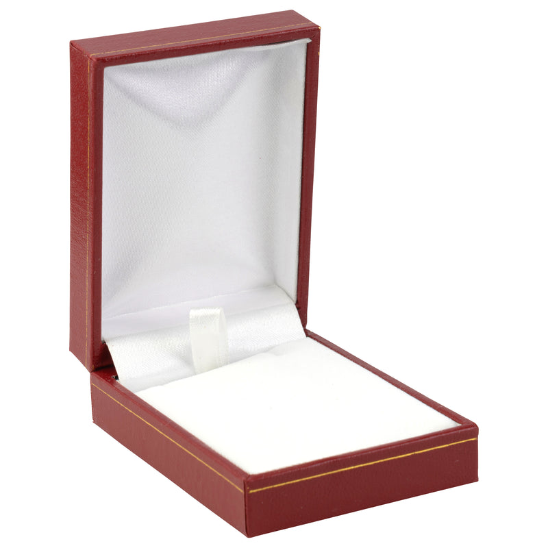 Paper Covered Pendant Box with Gold Accent