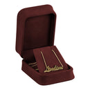 Suede Pendant Box with Matching Suede Interior