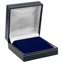 Paper Covered Hoop Earring Box with Gold Accent