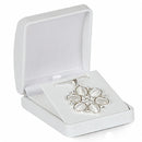 Leatherette Large Pendant Box with Matching Interior and  Two Piece Packer