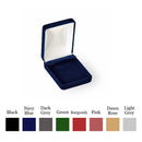 Velour Large Clip Earring Box with White Sleeve