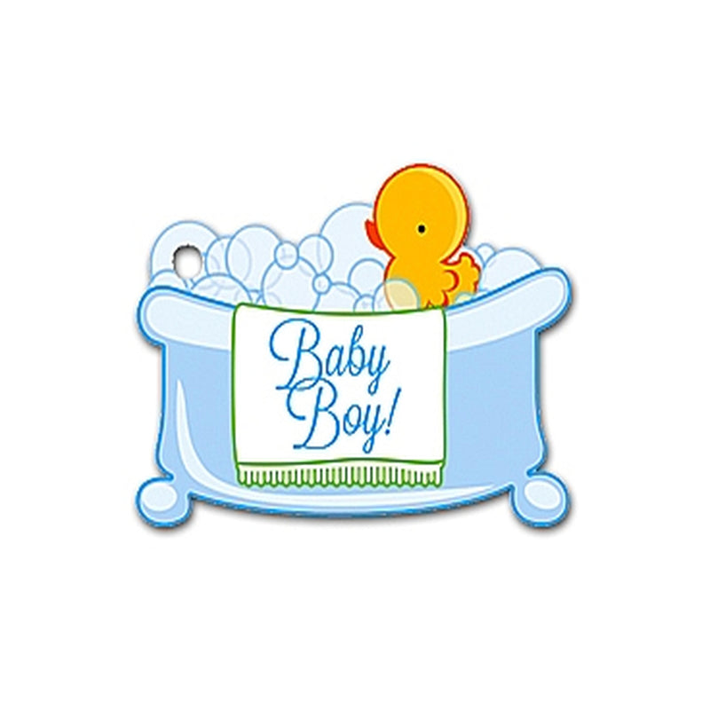 Baby Boy Bubbles Intricuts Card
