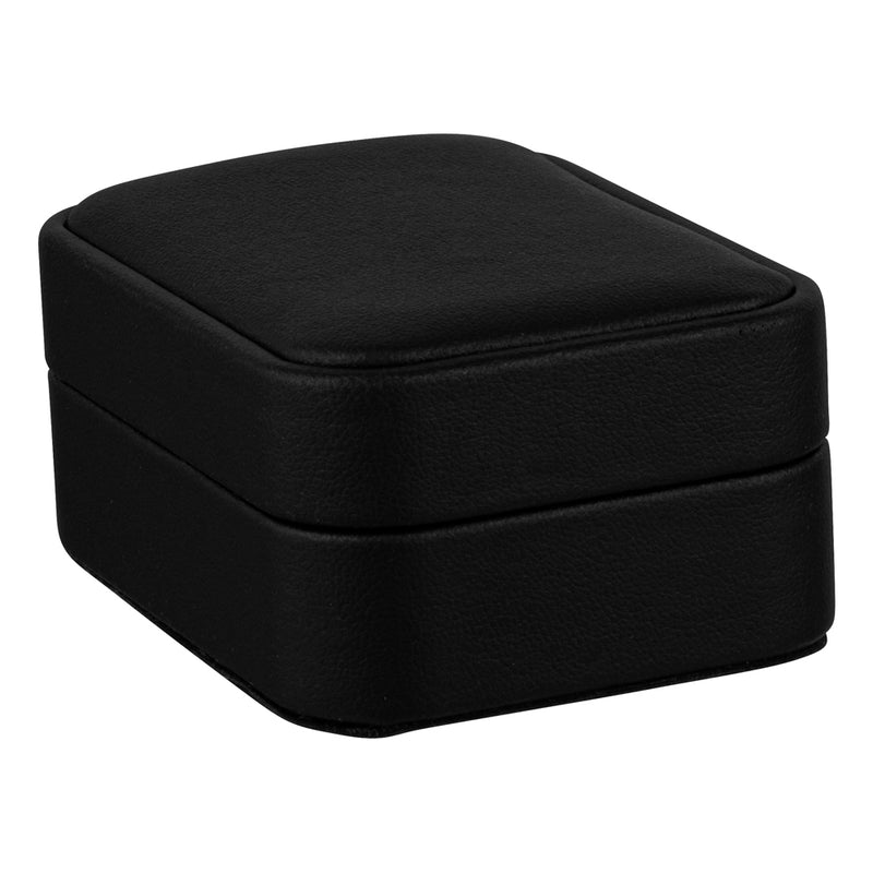 Leatherette French Clip Earring Box with Matching Interior