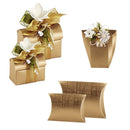 Gold Linen Confection Boxes