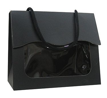 Cardboard Tote Bag with Window Favor Box