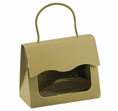 Cardboard Tote Bag with Window Favor Box