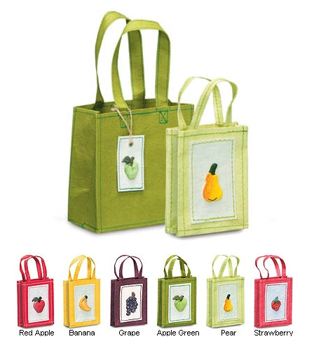 Biodegradable Fruity Abaca Collection Tote Bags